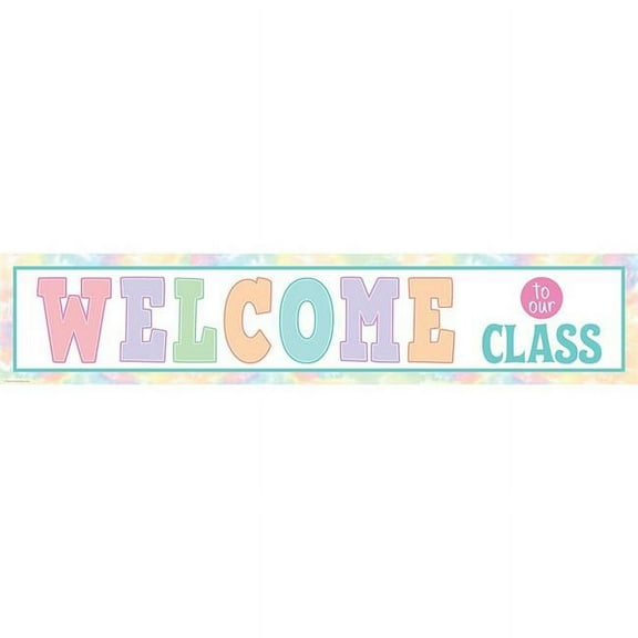 Teacher Created Resources TCR8445 8 x 39 in. Pastel Pop Welcome Our Class Banner