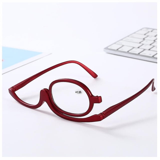 Clear Make Up Glasses Flip Down Magnifying Makeup Reading Glasses Folding Eyeglass Cosmetic Presbyopicr