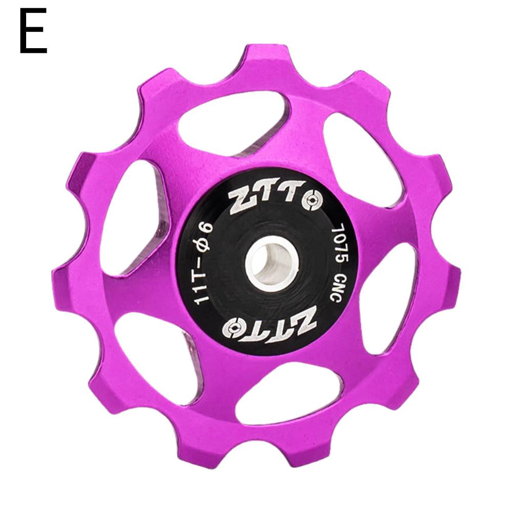 Road Bike 11T Aluminum Body Bearing Jockey Wheel Rear Derailleur Pulley