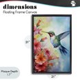 thumbnail image 4 of Stupell Industries Modern Hummingbird Hibiscus Serenade Black Floating Frame Canvas Art, 21 x 31, by Creative Studio, 4 of 8