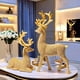 thumbnail image 5 of Luxury Resin Deer Ornaments Christmas Decor for Living Room TV Cabinet Wine Cabinet Home Decorations Holiday Gift Decor, 5 of 8