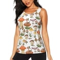 thumbnail image 1 of Fotbe Mushrooms Blusas Sin Mangas para Mujer – Estilo Casual, Corte Suelto, Slim-Fit, Cuello Redondo Deportivo, Tops de Verano para Gimnasio y Yoga-Medium, 1 of 7
