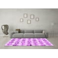 thumbnail image 3 of Ahgly Company Indoor Square Solid Purple Modern Area Rugs, 4' Square, 3 of 4