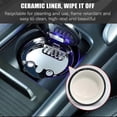 thumbnail image 5 of car ashtray, easy clean detachable ashtray with led light, with flip cover, self extinguishing ashtray for outdoor camping, 5 of 5