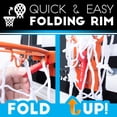 thumbnail image 6 of Franklin Sports Wall Mounted Mini Basketball Hoop Shatter Resistant Backboard Adjustable Height, 6 of 11