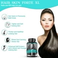 thumbnail image 2 of HAIR SKIN FORTE XL  Hair Growth Supplement | Hair Skin Vitamins | 10000 mcg Biotin | Collagen | Fuller, Thicker Healthy Hair | Women Hair Growth Supplement | Tight and Younger Skin. 90 Tablets, 2 of 6