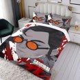 thumbnail image 3 of Cartoon 3 Piece Bedding Set Blue Eye Samurai Comforter Set Cute Duvet Cover Sets Super Soft Girls Bedding Set Kids Bedroom Gifts,1 Duvet Cover with 2 Pillowcases Twin, 3 of 6