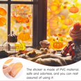 thumbnail image 3 of Calcomanías para ventanas con forma de calabaza otoñal, 9 hojas de gel con hojas de arce otoñal, calcomanías adhesivas de doble cara, decoraciones reutilizables para ventanas para Acción de Gracias,, 3 of 6