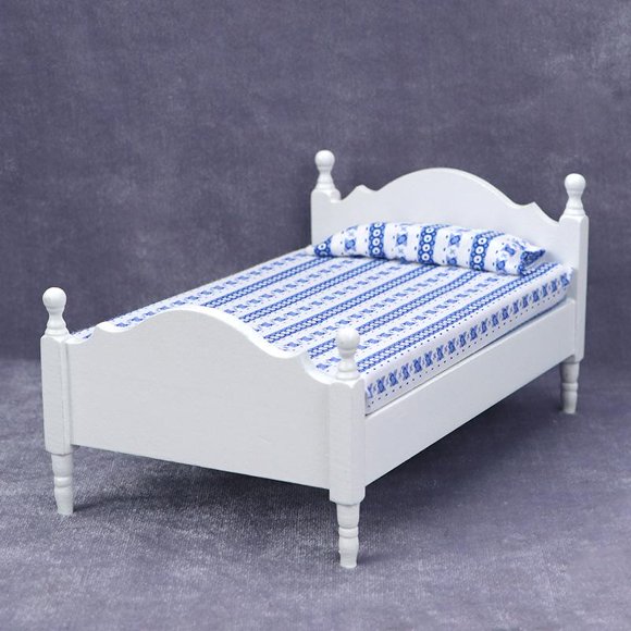Cama de muñecas 1/12 CUTICAT Cama de casa de muñecas