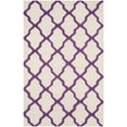 thumbnail image 2 of SAFAVIEH Cambridge Liam Geometric Wool Area Rug, Ivory/Purple, 5' x 8', 2 of 6
