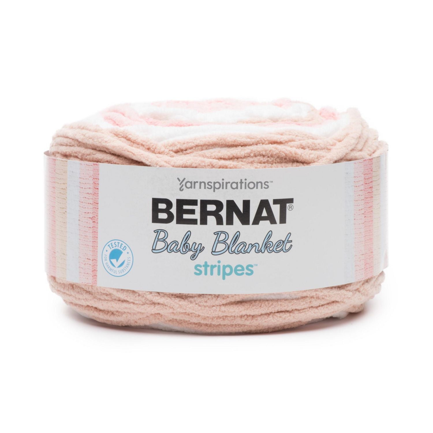 Bernat® Baby Blanket Stripes™ Yarn, Polyester #6 Super Bulky, 10.5oz/300g, 220 Yards, Polyester #6 Super Bulky Yarn