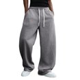 thumbnail image 2 of Men's Baggy Sweatpants Fleece Casual Pants Elastic Waist Athletic Workout Jogger Sweat Fall Winter, 2 of 4