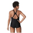 thumbnail image 3 of Speedo Women's Princess Seam Ultraback One Piece Full Swimsuit, Black, Size 18, 3 of 13