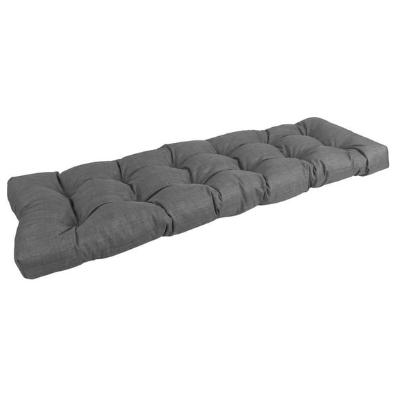 Blazing Needles 60-inch by 19-inch Tufted Solid Outdoor Spun Polyester Loveseat Cushion