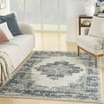 thumbnail image 3 of Nourison Passion Persian Ivory/Grey/Blue 8' x 10' Area Rug, (8x10), 3 of 8