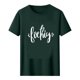 thumbnail image 5 of Camiseta de Manga Corta Impresa de Estilo Masculino, Tops Cortos para las Mujeres Pullover Casual Primavera Verano Uso Diario, 5 of 5