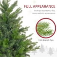 thumbnail image 3 of 5FT Premium Spruce Hinged Artificial Full Christmas Tree with 1309 Branch Tips Holiday Xmas Tree with Metal Hinges and Foldable Base for Home Party Office Decoration, 3 of 7