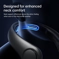 thumbnail image 2 of Ventilador de cuello portátil JISULIFE mejorado de 5 velocidades, 5000 mAh, negro, 2 of 9