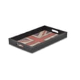 thumbnail image 3 of Contemporary Home Living 15.75" Black and Red Union Jack Rectangular Tray, 3 of 5