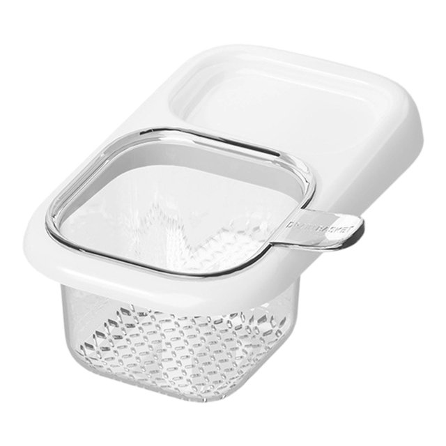 Cesta coladora para fregadero, recoge residuos de alimentos, fácil de limpiar, soporte para esponja de grifo Blanco