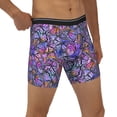 thumbnail image 4 of Mens Underwear, Watercolor Butterflies Mens Underwear Boxer Briefs, Soft Breathable Underwear Long Leg For Men, 4 of 8