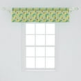thumbnail image 2 of Ambesonne Autumn Valance Pack of 2, Assortment of Fall Leaves, 54"X12", Pale Green Multicolor, 2 of 4
