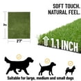 thumbnail image 3 of Ottomanson Pet Training Grass Pad 3x3 Dog Fake Grass Floor Mat, 2'7" x 3', Green, 3 of 8