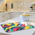 thumbnail image 6 of IAUYY 18 x 24 Inch Dish Drying Mat Dish Drying Mat Microfiber Kitchen Mats Large Counter Absorbent Dish Pad Drainer Rack The Flow Of Nature, 6 of 8