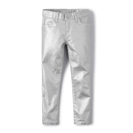 The Children's Place Foil Print Jean (Little Girls & Big (Best Silver Jeans For Curves)