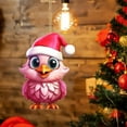 thumbnail image 4 of Creative Cartoon Christmas Chicken Christmas Decoration Pendant Acrylic Car Pendant Backpack Keychain, 4 of 4