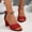 Red, variant on Viluyesy Womens Block Heeled Sandals, Open Toe Ankle Strap Comfortable Elegant Casual Dress Shoes Black