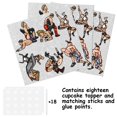 thumbnail image 3 of LETLIMIT 18 Figuras Brillantes para Cupcakes de Lucha Libre para Niños, 3 of 7