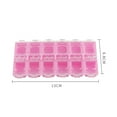 thumbnail image 6 of jiaroswwei Jewelry Container Clear Vivid Color 12 Grids Dustproof Smooth Edge Save Space Plastic Nail Art Decoration Loose Bead Jewelry Storage Box, 6 of 8