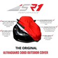 thumbnail image 7 of C7 Corvette Ultraguard Plus Car Cover - Indoor/Outdoor Protection Water Resistant 300 Denier : C7 Stingray, Z51, Z06 - Custom FIT for 2014-2019 Corvettes Black with Blue Stripes, 7 of 7