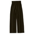 thumbnail image 5 of Women's Soft Polyester Elastic Waist Loose Pants, Solid Color Bow Tie Design, Flattering Casual Fit, Versatile Summer Work Smart Casual & Daily Errands Wear, Comfortable Wide Leg, 5 of 6