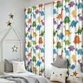 thumbnail image 5 of Blackout Kids Curtains,Colorful Dinosaur Assortment Pattern Childrens Insulated Curtains Set Of 2,Bedroom Essentials,Toddler Room Decor 52"x84", 5 of 5