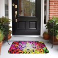 thumbnail image 5 of Pofeuu Colorful Tie Dye Stained Glass 3 Print Hem Mat 40x60 - Multipurpose Doormat for Indoor & Outdoor Use - Welcome Your Guests with our Entrance Mat, 5 of 6