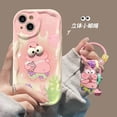 thumbnail image 4 of Big Eyes SpongeBob Cartoon TPU Soft Phone Case For iPhone 11 12 Mini 13 Pro Max 14 Pro 15 Pro X XS Max XR 7 8 Plus With Pendant, 4 of 4