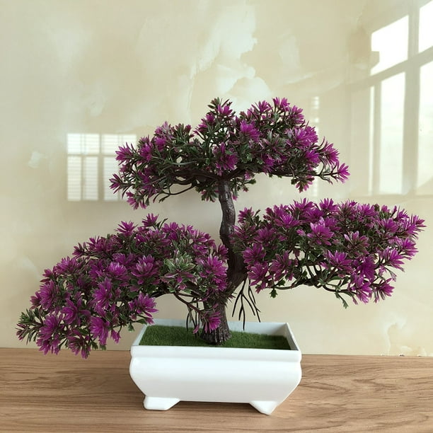 Akoyovwerve New Ganoderma Tree Lotus Pine Tree Simulation Plant Flower Bonsai Set Small Potted Green Plant Home Decor Table Top Decoration Crafts Walmart Com Walmart Com