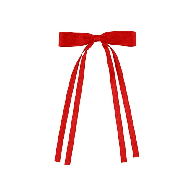 Hearth & Gear 2 Pcs Pinces à Cheveux pour Femmes avec Ruban à Franges Nœud Papillon Pinces à Cheveux pour Femmes avec Longue Queue Pinces à Cheveux Solides Accessoires pour Cheveux Longs Barrettes Pinces à Cheveux avec Nœud Barrettes à Cheveux Roses