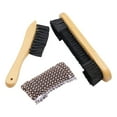 thumbnail image 2 of Set of 3 Billiard Pool Table Brush, Wood Handle, with Wiping Bar Cover, Rail Brush Cleaning Tools, Billiards Pool Accessories Cleaning Tools Brown, 2 of 10