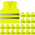 thumbnail image 1 of Chaleco de seguridad PeerBasics reflectante de alta visibilidad amarillo, 1 of 8