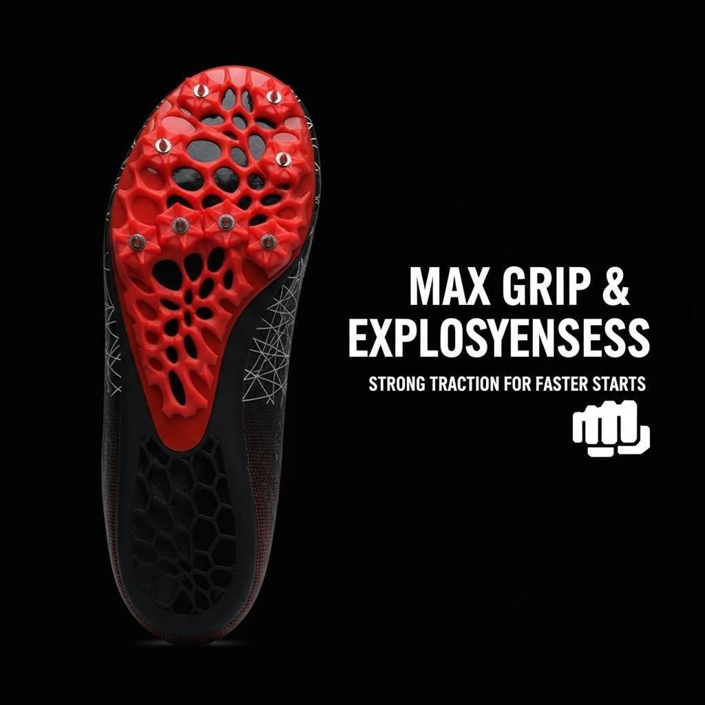 Track Spike Sprint Running Shoes, Lightweight Track and Field Shoes for Men and Women