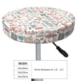 thumbnail image 2 of Uemuo Summer Life Pattern Round Bar Stool Seat Covers Washable Stool Cushion Slipcover Elastic Bar Chair Covers-14 inch, 2 of 7