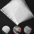 thumbnail image 5 of Luxshiny 100Pcs Hole Protectors for Paper Transparent PP Clear Display for Office School Document Protection, 5 of 8