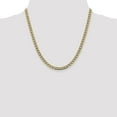 thumbnail image 2 of 14K Two-Tone Gold chain Curb 20 in 5.2 mm 5.2mm Semi-solid pave, 2 of 5