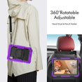 thumbnail image 7 of Allytech Lenovo Tab M9 Case TB-310FU 2023, With Build-in Screen Protector Shoulder Strap 360 Rotating Kickstand Hand Strap Rugged Full Body Portective Case Cover Shell for Lenovo Tab M9 Purple + Black, 7 of 7