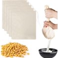 thumbnail image 1 of shiyou-2PCS Nut Milk Bags, 18IN * 12IN Natural Cheesecloth Bag, Reusable Almond Milk Bag, Unbleached Cotton Cloth Bag for Soup Cheese Coffee Juice Soup Herbs, 1 of 4