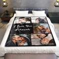 thumbnail image 4 of Customized Christmas Blanket for Daughter Son (Full-Size) Personalized Blankets Throws Fleece Custom Blanket with Picture for Customized Gifts 10 Photos Available Blankets, 4 of 5