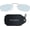 Black Keychain Case / Clear Blue Light Readers, variant on ThinOptics Blue Light Readers, Armless Glasses with Phone Case - Black, Clear 2.5x
